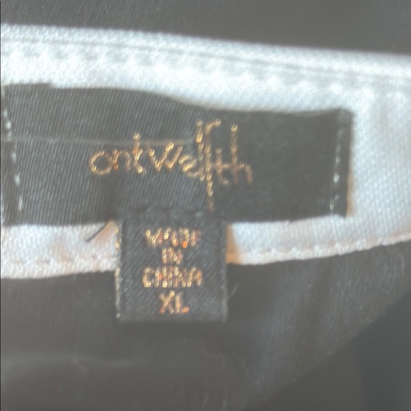 Embellished Black Top with White Collar - Picture 3 of 8